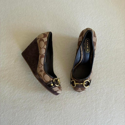 Vintage Monogram Wedges