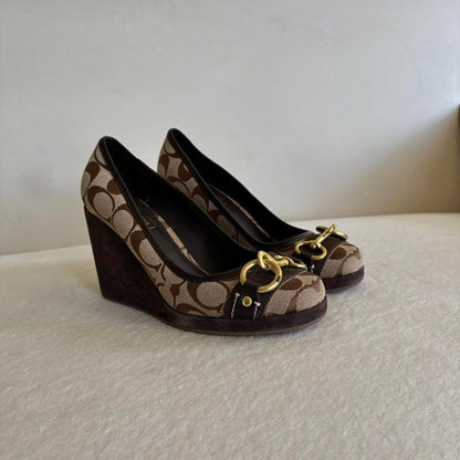 Vintage Monogram Wedges