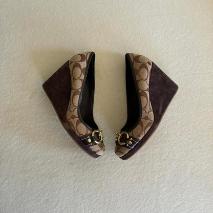 Vintage Monogram Wedges