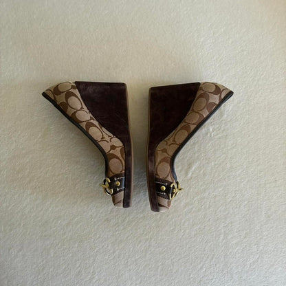 Vintage Monogram Wedges