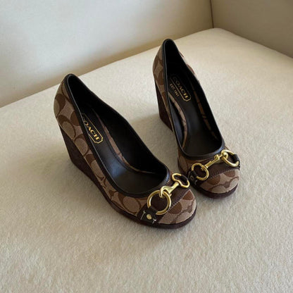 Vintage Monogram Wedges