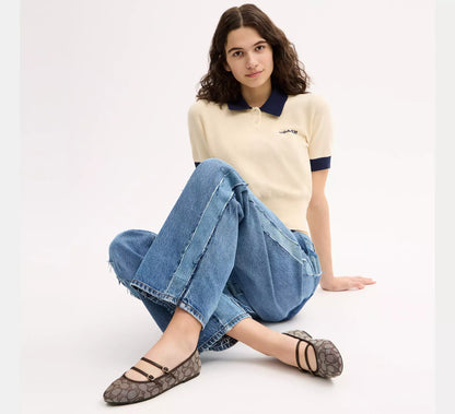 Mary Jane In Signature Jacquard