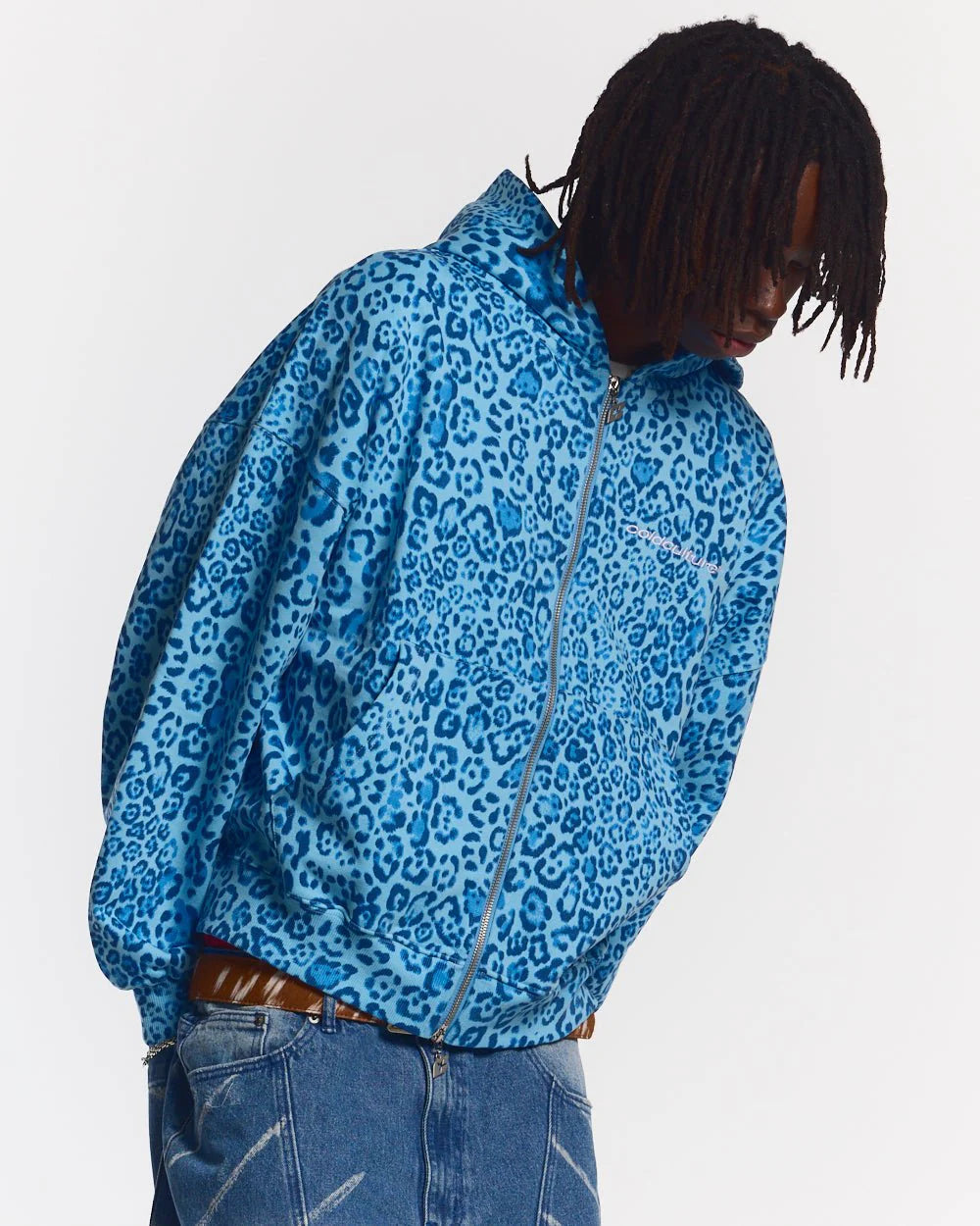 nocturne beast zip hoodie blue